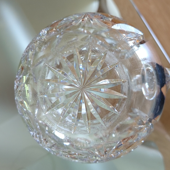 STUNNING Vintage Cross & Olive Crystal Pitcher - Picture 6 of 13